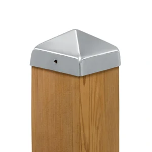 PERMAKAP 4-in x 4-in Pyramid Nautical Grade Polished Stainless Steel Deck Post Cap T726916029