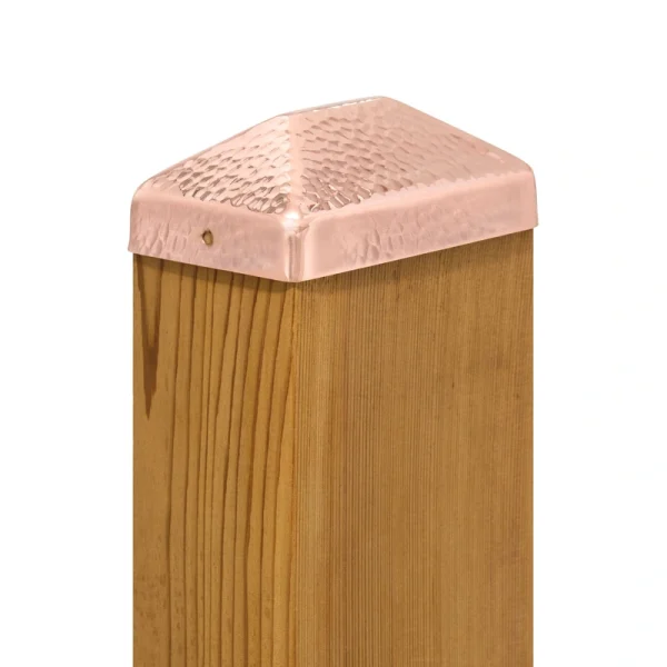 PERMAKAP 4-in x 6-in Pyramid Solid Polished Copper Deck Post Cap T726915567