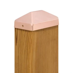 PERMAKAP 4-in x 6-in Pyramid Solid Polished Copper Deck Post Cap T726915578