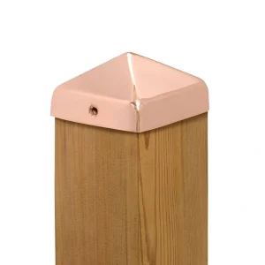 PERMAKAP 5-in x 5-in Pyramid Solid Polished Copper Deck Post Cap T726915648
