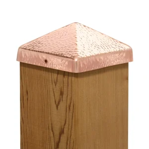 PERMAKAP 6-in x 6-in Pyramid Solid Polished Copper Deck Post Cap T726915748