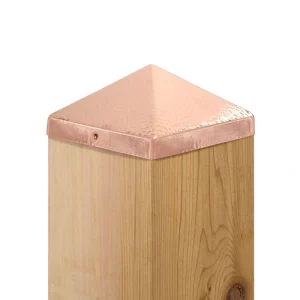 PERMAKAP 8-in x 8-in Pyramid Solid Polished Copper Deck Post Cap T726915602