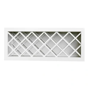 Plywell Ready to Assemble 30x15x12 in. Shaker Wall Wine Rack in White