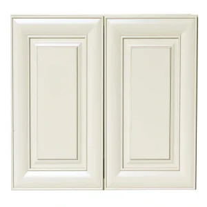Plywell Ready to Assemble 36x18x12 in. High Double Door Wall Cabinet in Antique White