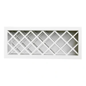 Plywell Ready to Assemble 36x18x12 in. Shaker Wall Wine Rack in White