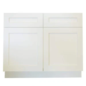 Plywell Ready to Assemble 36×34.5×24 in. Shaker Sink Base Cabinet with 2 Doors in White