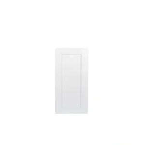 Plywell Ready to Assemble 9x30x12 in. Shaker 1 Door Wall Cabinet with 2-Shelf in White