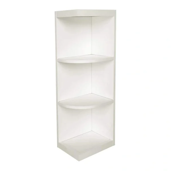 Plywell Ready to Assemble 9x42x12 in. Shaker Wall End Open Shelf Cabinet in White