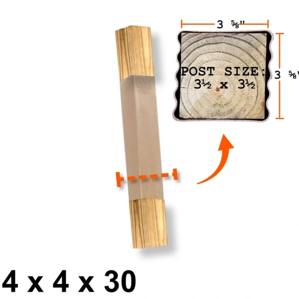 Post Protector Decay Protection 3.5-in x 3.5-in x 3-ft Cedar Tone Deck Post Sleeve