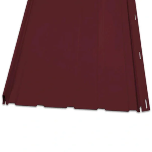 Premium Pro-Snap Burgundy Steel Panel Two Pieces 16″ x 17.5 Sample