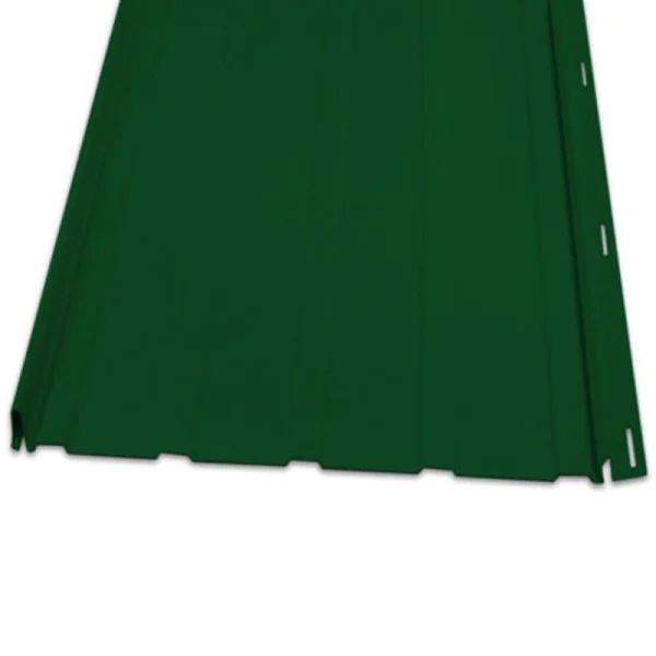 Premium Pro-Snap Emerald Green Steel Panel Two Pieces 16″ x 17.5 Sample