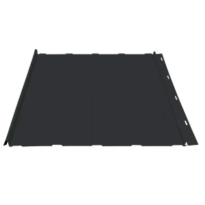 Premium Pro-Snap Midnight Black Steel Panel Two Pieces 16″ x 17.5 Sample