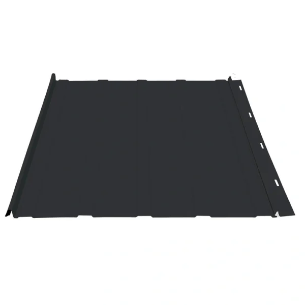 Premium Pro-Snap Midnight Black Steel Panel Two Pieces 16″ x 17.5 Sample