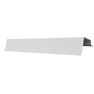 Premium Pro-Steel 12′ Brite White Residential Rake Trim