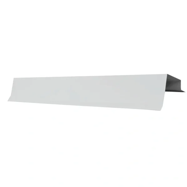 Premium Pro-Steel 12′ Brite White Residential Rake Trim