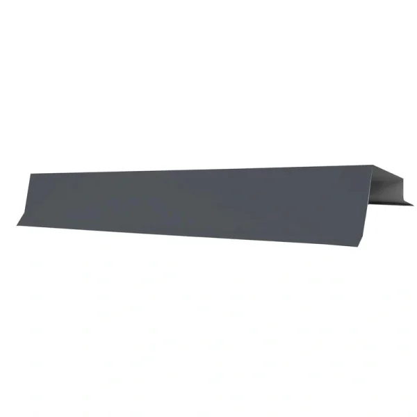 Premium Pro-Steel 12′ Charcoal Gray Residential Rake Trim