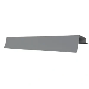 Premium Pro-Steel 12′ Light Gray Residential Rake Trim