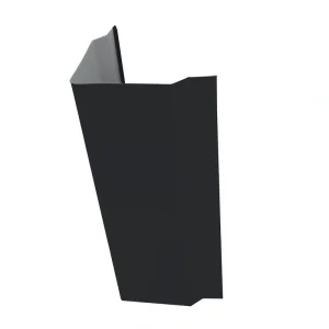 Premium Pro-Steel 12′ Midnight Black Steel Corner & Gable Trim