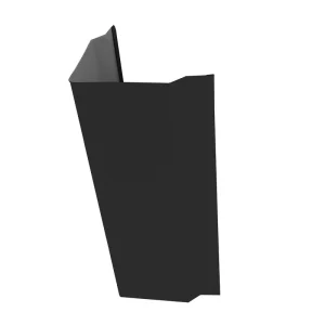 Premium Pro-Steel 14′ Charcoal Black Steel Corner & Gable Trim