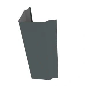 Premium Pro-Steel 14′ Charcoal Gray Steel Corner & Gable Trim