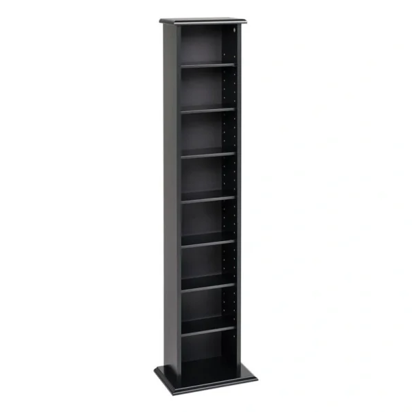 Prepac Black Transitional Composite Media Cabinet T726918666