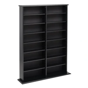 Prepac Black Transitional Composite Media Cabinet T726918673