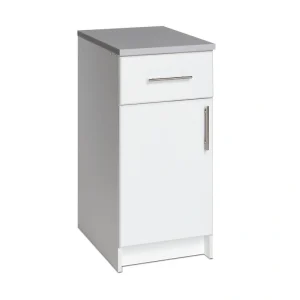 Prepac Elite 16-in W x 36-in H Wood Composite White Freestanding Utility Storage Cabinet