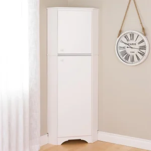 Prepac Elite 29.25-in W x 72-in H Wood Composite White Freestanding Utility Storage Cabinet