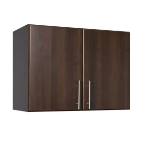 Prepac Elite 32-in W x 24-in H Wood Composite Espresso Wall-mount Utility Storage Cabinet