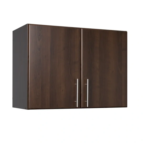 Prepac Elite 32-in W x 24-in H Wood Composite Espresso Wall-mount Utility Storage Cabinet