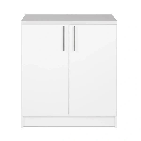 Prepac Elite 32-in W x 35.75-in H Wood Composite White Freestanding Utility Storage Cabinet