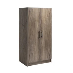 Prepac Elite 32-in W x 65-in H Wood Composite Drifted Gray Freestanding Utility Storage Cabinet T726918644