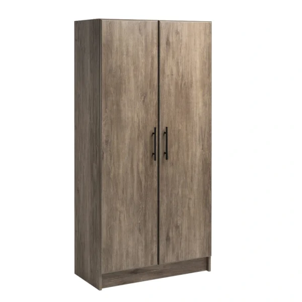 Prepac Elite 32-in W x 65-in H Wood Composite Drifted Gray Freestanding Utility Storage Cabinet T726918648