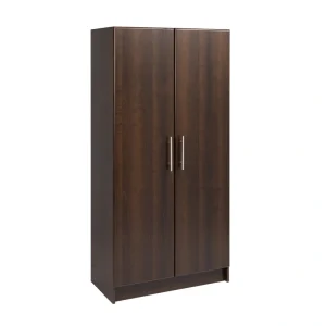 Prepac Elite 32-in W x 65-in H Wood Composite Espresso Freestanding Utility Storage Cabinet T726918643