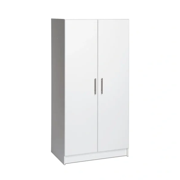 Prepac Elite 32-in W x 65-in H Wood Composite White Freestanding Utility Storage Cabinet