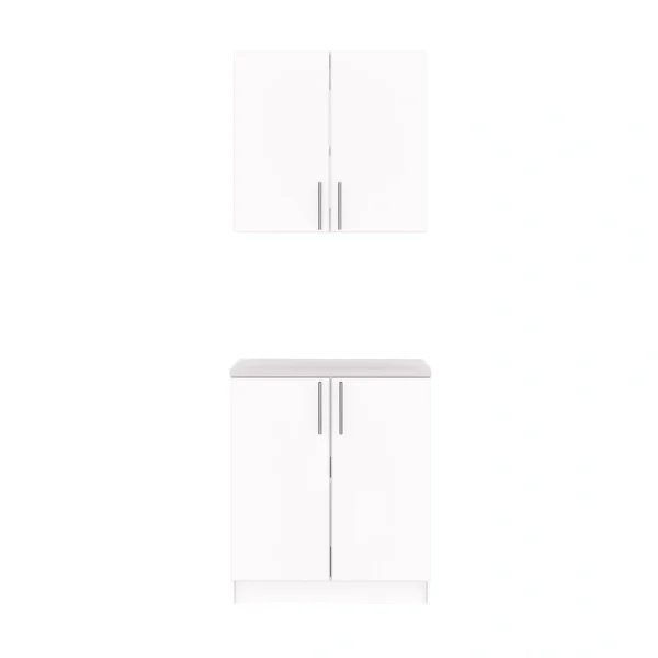 Prepac Elite 32-in W x 89-in H Wood Composite White Freestanding Utility Storage Cabinet