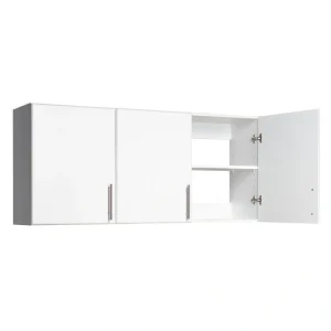 Prepac Elite 54-in W x 24-in H Wood Composite White Wall-mount Utility Storage Cabinet