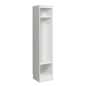 Prepac Entryway Modern 14.75-in White Composite Hall Tree
