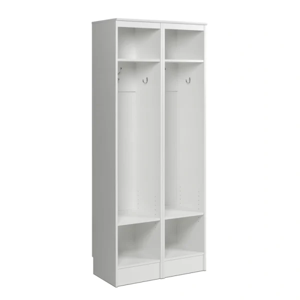 Prepac Entryway Modern 29.5-in White Composite Hall Tree