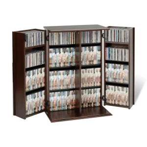 Prepac Espresso Transitional Composite Media Cabinet