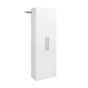 Prepac HangUps 24-in W x 72-in H Wood Composite White Wall-mount Utility Storage Cabinet