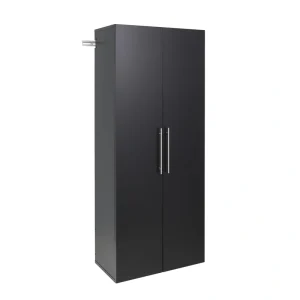 Prepac HangUps 30-in W x 72-in H Wood Composite Black Wall-mount Utility Storage Cabinet T726918618
