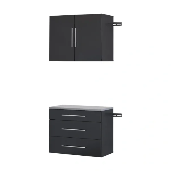 Prepac HangUps 30-in W x 72-in H Wood Composite Black Wall-mount Utility Storage Cabinet T726918625