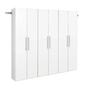 Prepac HangUps 72-in W x 72-in H Wood Composite White Wall-mount Utility Storage Cabinet
