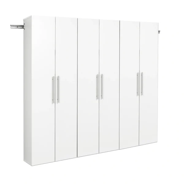Prepac HangUps 72-in W x 72-in H Wood Composite White Wall-mount Utility Storage Cabinet