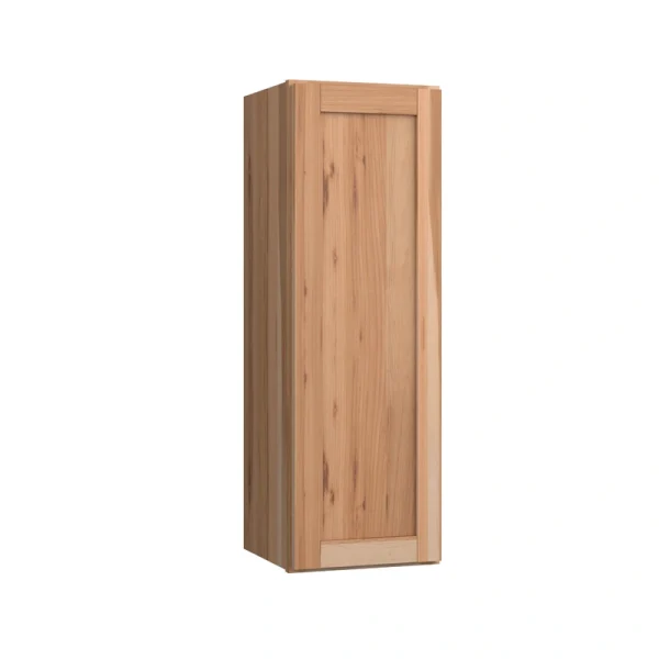 Project Source Branson 12-in W x 36-in H x 12-in D Hickory Base Fully Assembled Cabinet (Recessed Panel Shaker Door Style)