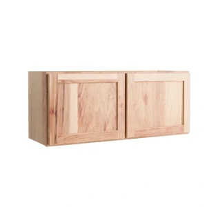 Project Source Branson 36-in W x 15-in H x 12-in D Hickory Wall Fully Assembled Cabinet (Recessed Panel Shaker Door Style)