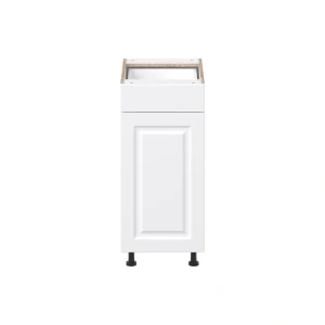 Project Source Cheyenne White 15-in W x 34.5-in H x 24.56-in D White 1-Drawer Base Ready To Assemble Cabinet (Raised Panel Square Style)