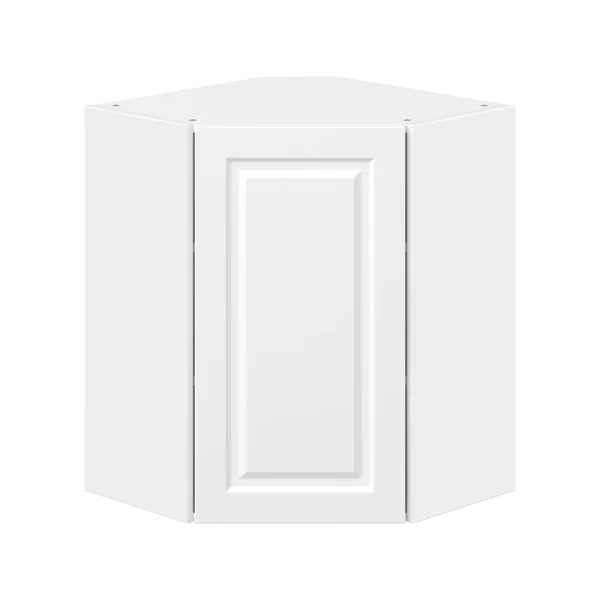 Project Source Cheyenne White 24-in W x 30-in H x 24-in D White Diagonal Corner Wall Ready To Assemble Cabinet (Raised Panel Square Style)