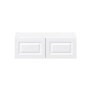 Project Source Cheyenne White 36-in W x 12-in H x 12.56-in D White Wall Ready To Assemble Cabinet (Raised Panel Square Door Style)
